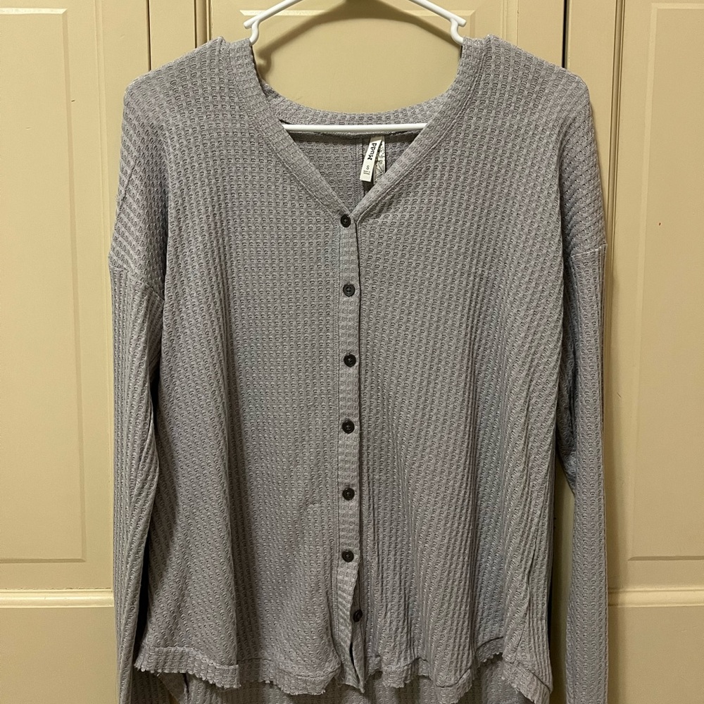 gray sweater